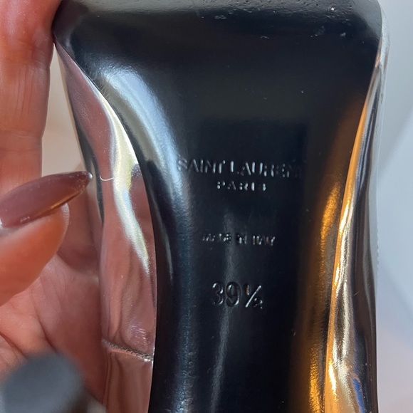 YSL mirrored silver leather pumps in size 39.5 these are stunning! - Picture 5 of 8